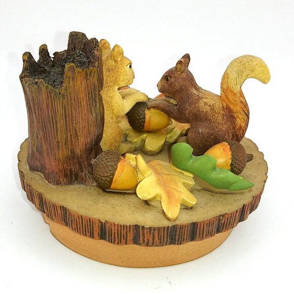 Our America Spring Time Squirrels Yankee Candle Topper Country fall autumn - Picture 5 of 8